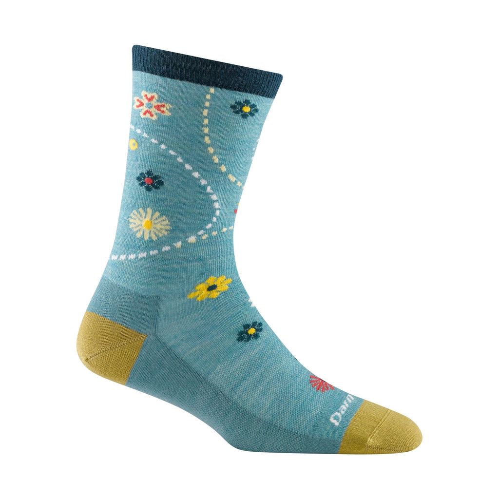 Darn Tough Vermont Women's Garden Lightweight Lifestyle Crew - Aqua - Lenny's Shoe & Apparel