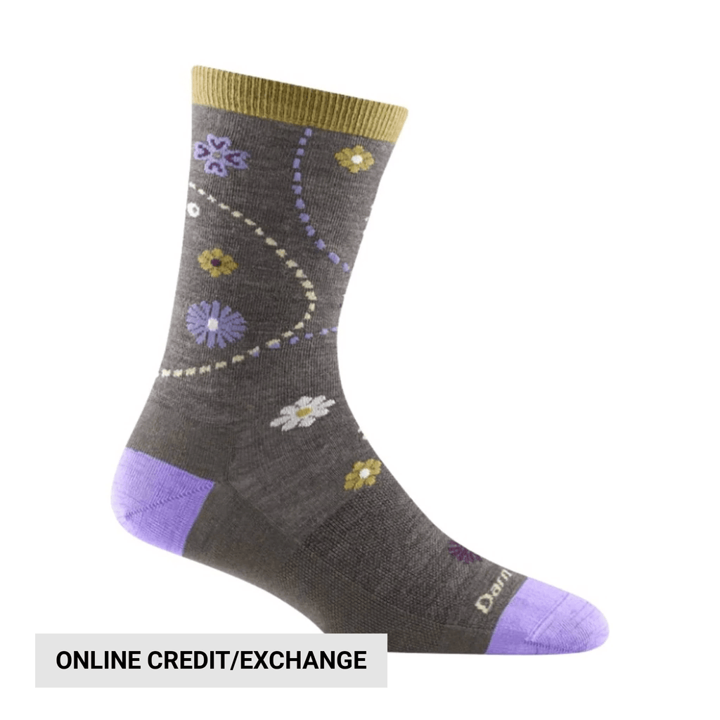 Darn Tough Vermont Women's Garden Lightweight Lifestyle Crew - Morel - Lenny's Shoe & Apparel