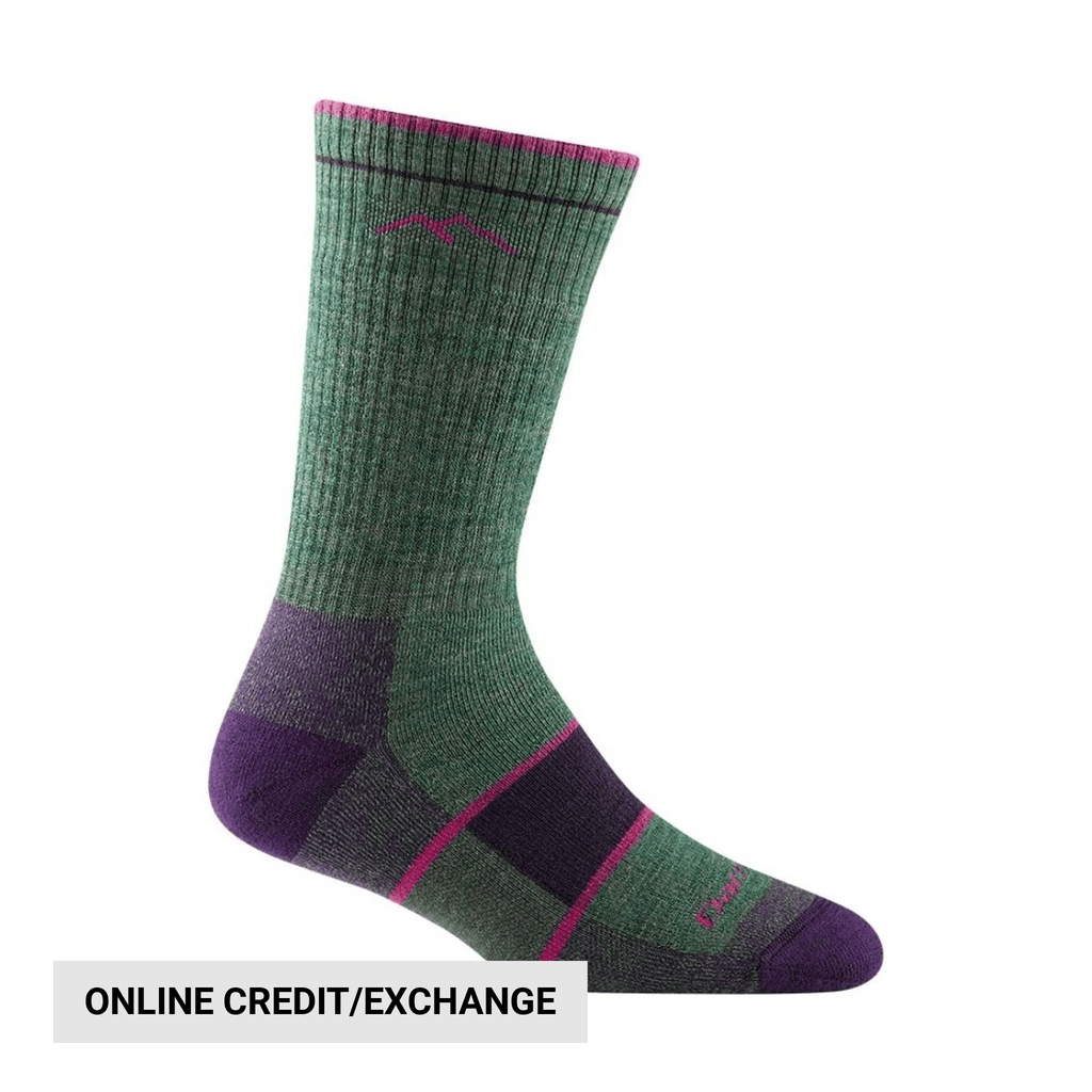 Darn Tough Vermont Women's Hiker Boot Full Cushion Midweight Hiking Sock - Moss Heather - Lenny's Shoe & Apparel