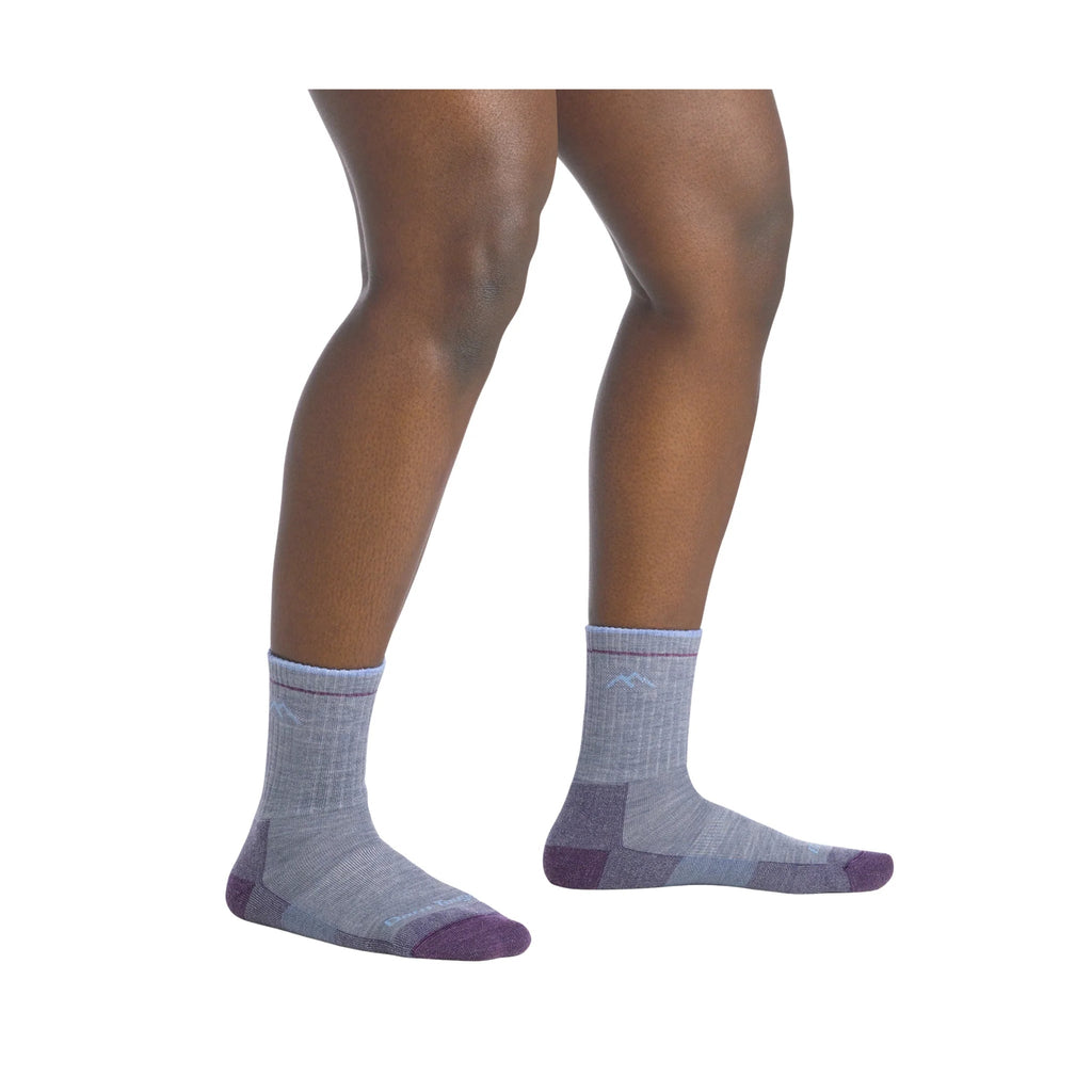 Darn Tough Vermont Women's Hiker Micro Crew Cushion - Light Denim - Lenny's Shoe & Apparel