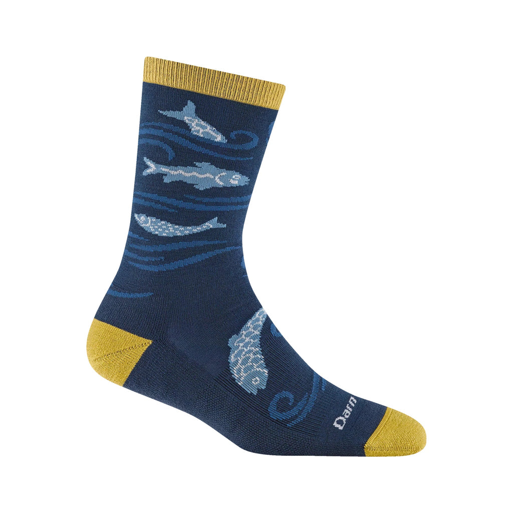 Darn Tough Vermont Women's Homer Crew Lightweight Lifestyle Sock - Deep Water - Lenny's Shoe & Apparel