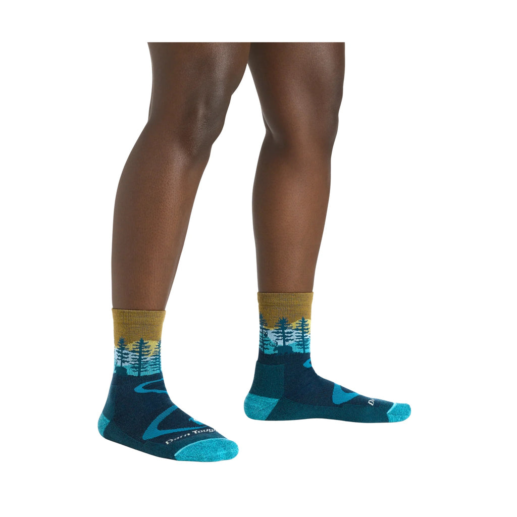 Darn Tough Vermont Women's Northwoods Micro Crew Midweight Hiking Sock - Dark Teal - Lenny's Shoe & Apparel