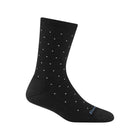 Darn Tough Vermont Women's Pin Drop Crew Lightweight Lifestyle Sock - Black - Lenny's Shoe & Apparel