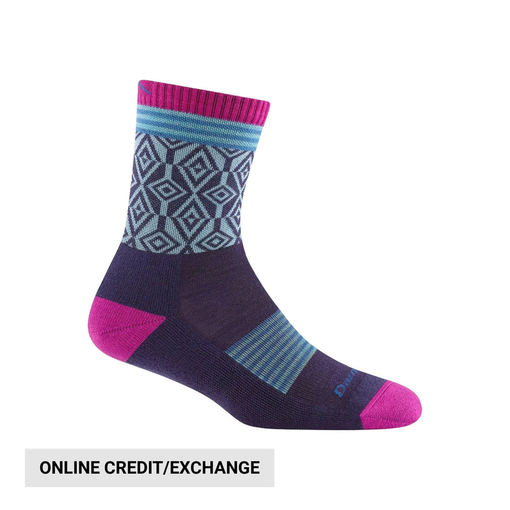 Darn Tough Vermont Women's Sobo Micro Crew Lightweight Hiking Sock - Blackberry - Lenny's Shoe & Apparel