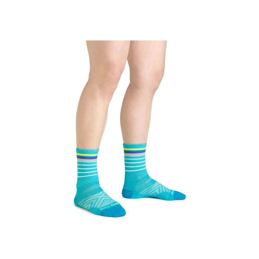 Darn Tough Vermont Women's Stride Micro Crew Ultra - Lightweight Running Sock - Teal - Lenny's Shoe & Apparel