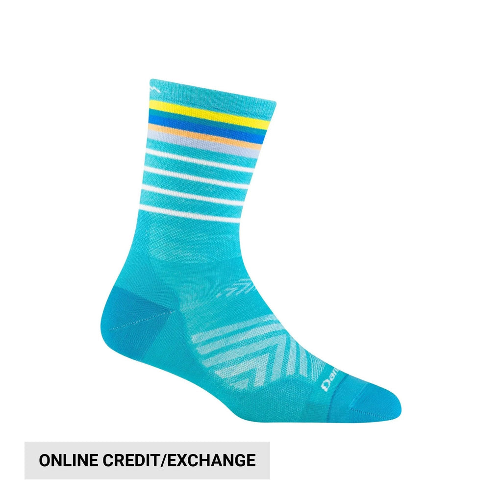 Darn Tough Vermont Women's Stride Micro Crew Ultra - Lightweight Running Sock - Teal - Lenny's Shoe & Apparel