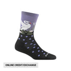 Darn Tough Vermont Women's Wild Life Lightweight Lifestyle Crew - Charcoal - Lenny's Shoe & Apparel