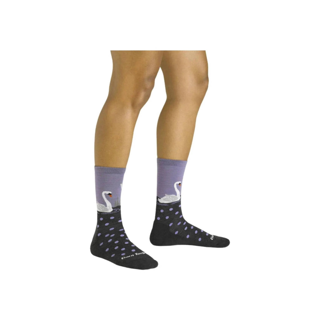 Darn Tough Vermont Women's Wild Life Lightweight Lifestyle Crew - Charcoal - Lenny's Shoe & Apparel