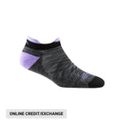 Darn Tough Women's Run No Show Tab Ultra Lightweight Sock - Space Grey - Lenny's Shoe & Apparel