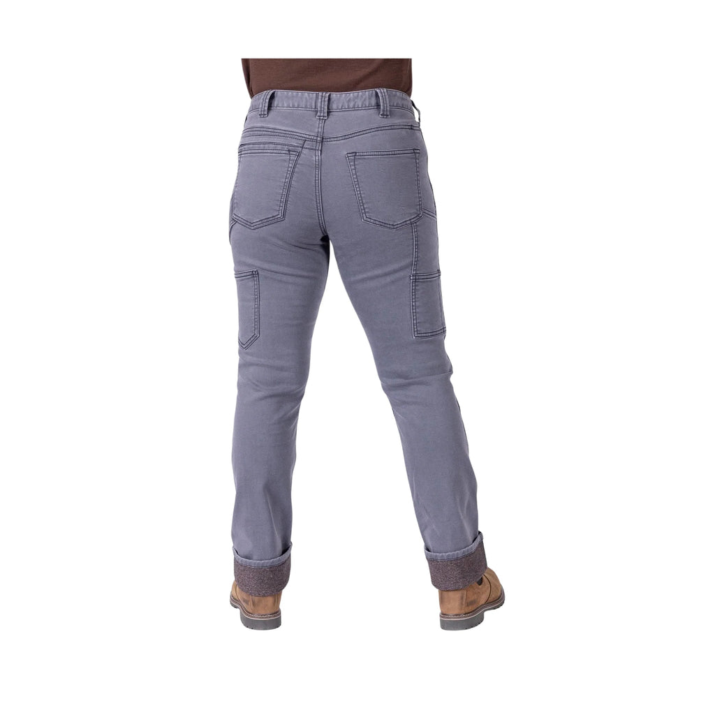 Dovetail Women's Britt Utility Hotswap Thermal Denim Pant - Grey - Lenny's Shoe & Apparel