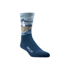 Farm To Feet Men's Cape Light Cushion Three Quarter Crew Socks - Denim Blue - Lenny's Shoe & Apparel
