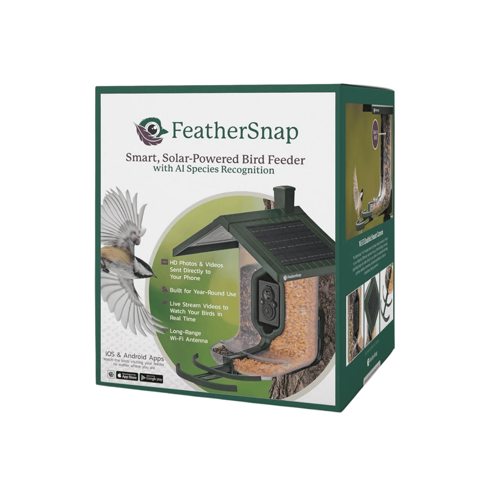 FeatherSnap Scout WiFi Solar Powered Smart Bird Feeder - Green - Lenny's Shoe & Apparel