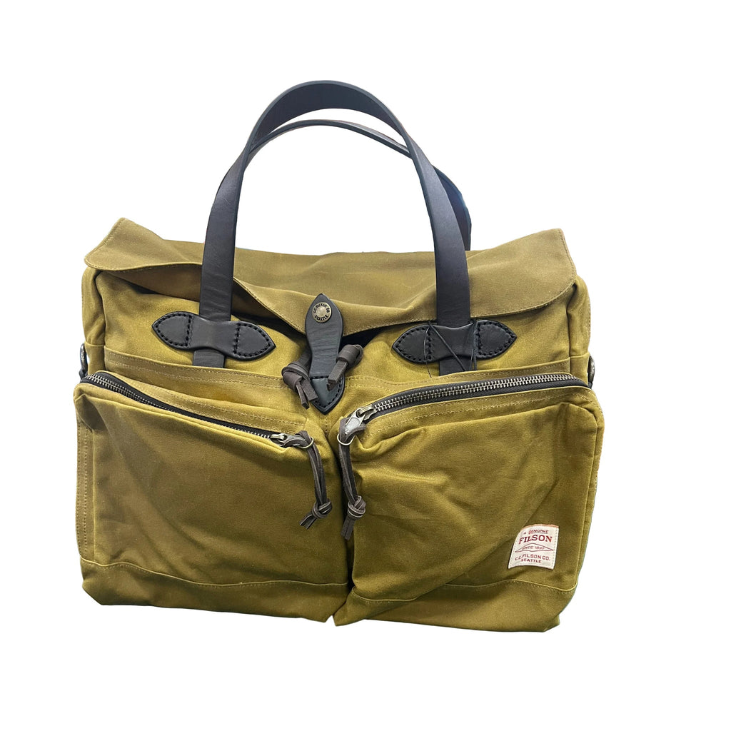 Filson 24 Hour Tin Briefcase - Dark Tan - Lenny's Shoe & Apparel