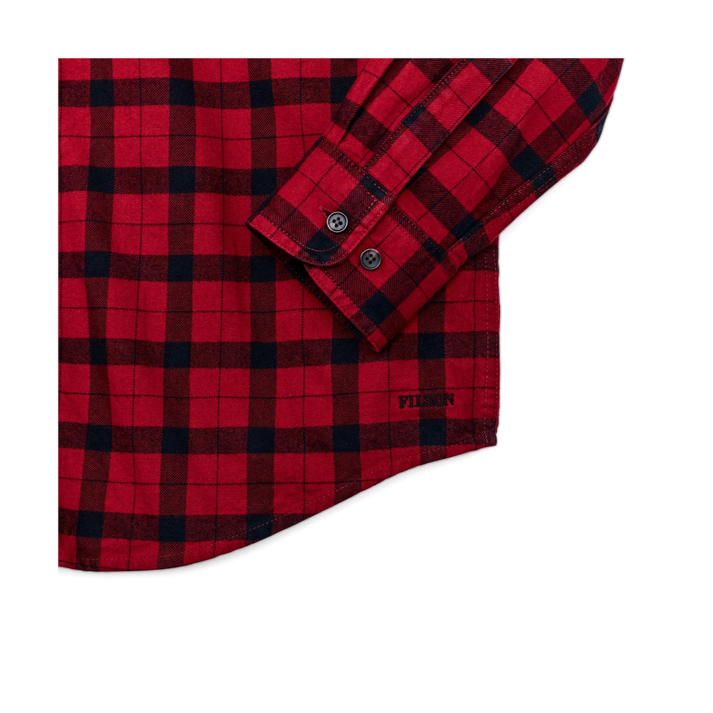 Filson Men's Alaskan Guide Shirt - Red/Black Plaid - Lenny's Shoe & Apparel