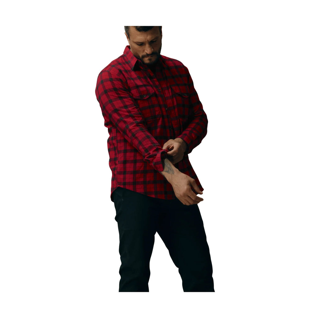 Filson Men's Alaskan Guide Shirt - Red/Black Plaid - Lenny's Shoe & Apparel