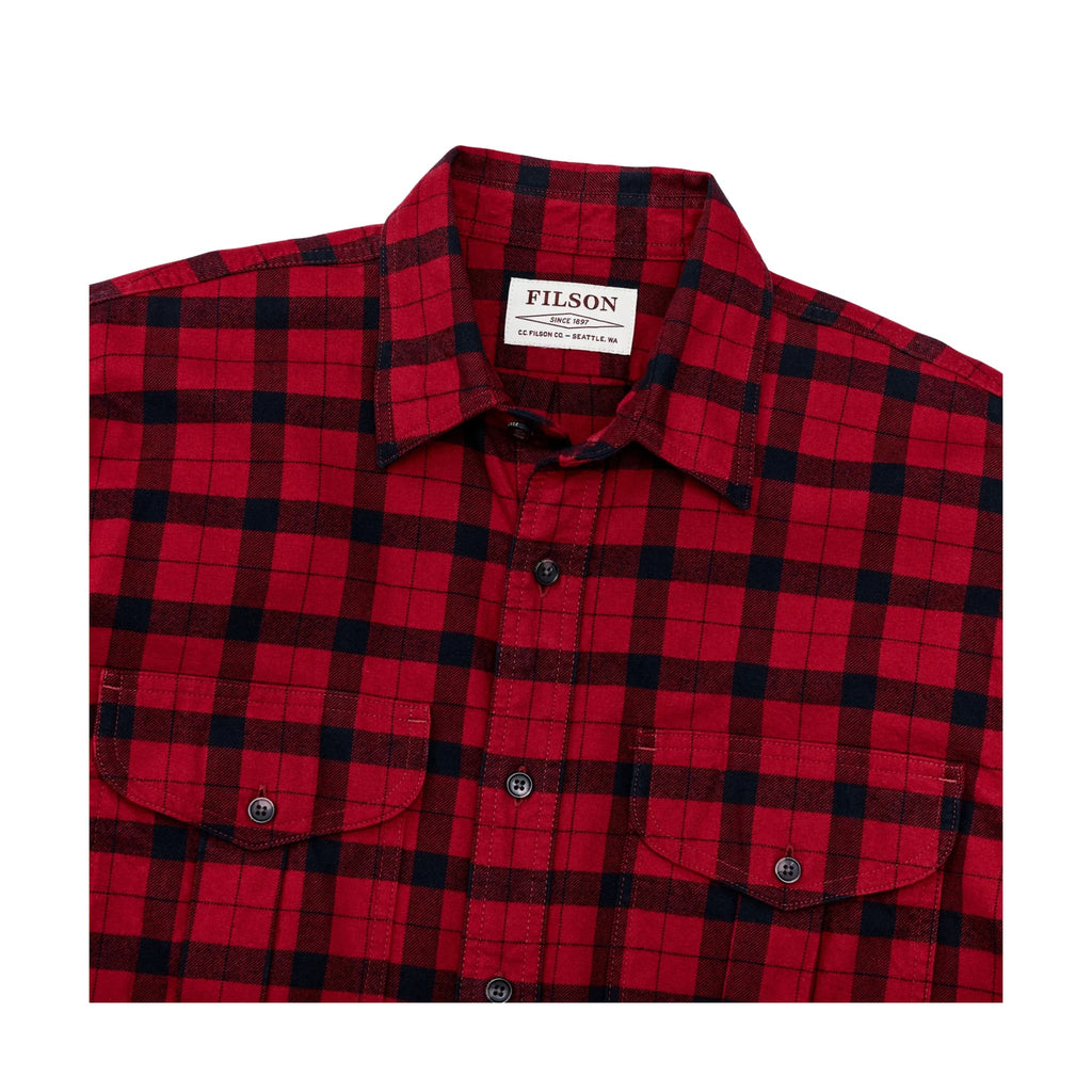 Filson Men's Alaskan Guide Shirt - Red/Black Plaid - Lenny's Shoe & Apparel