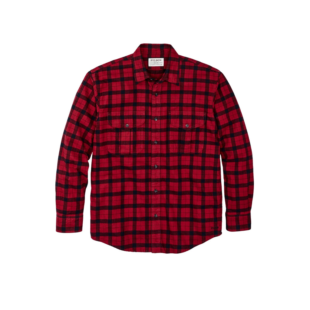 Filson Men's Alaskan Guide Shirt - Red/Black Plaid - Lenny's Shoe & Apparel