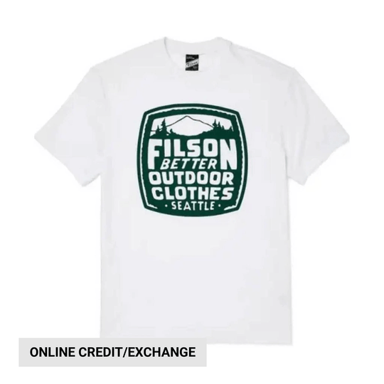 Filson Men's Buckshot T-Shirt - Bright White - Lenny's Shoe & Apparel