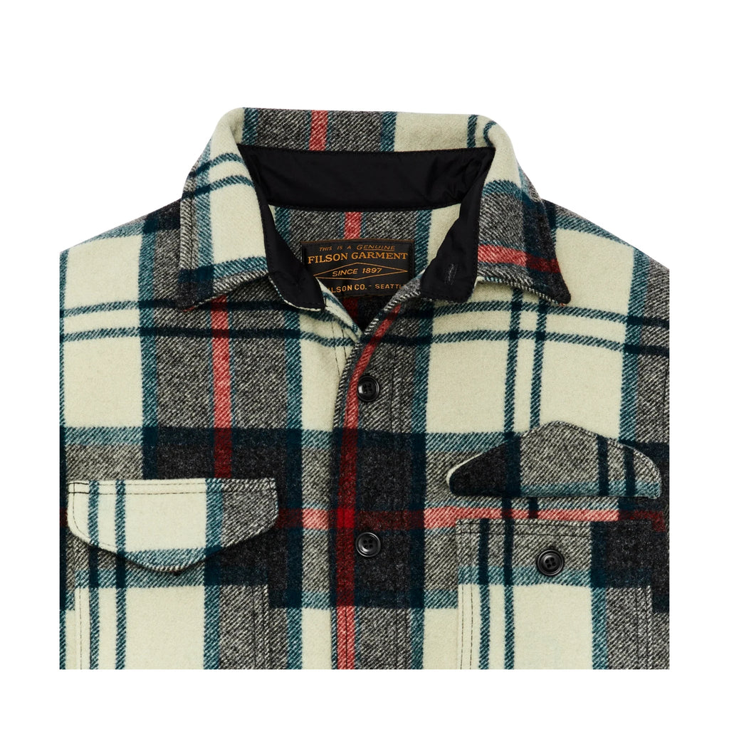 Filson Men's Macinaw Wool Jac - Shirt - Cream/Multi Plaid - Lenny's Shoe & Apparel