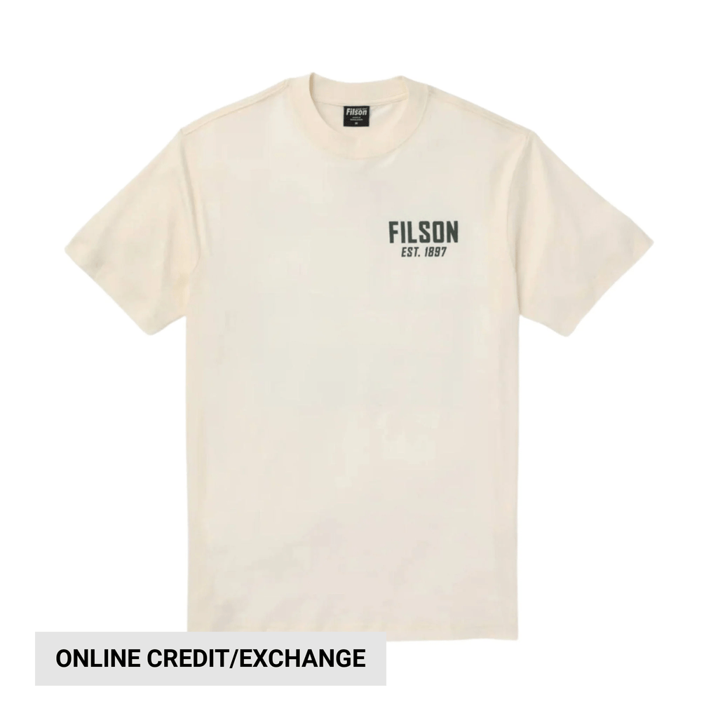 Filson Men's Short Sleeve Ranger Graphic T Shirt - Off White - Lenny's Shoe & Apparel