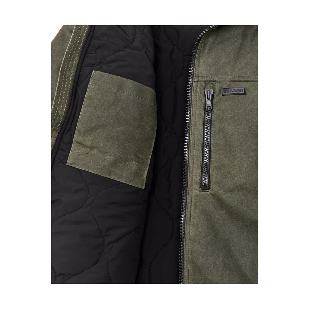 Filson Men's Tin Cloth Primaloft Jacket - Otter Green - Lenny's Shoe & Apparel