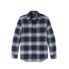 Filson Men's Vintage Flannel Work Shirt - Light Blue/ Navy Plaid - Lenny's Shoe & Apparel