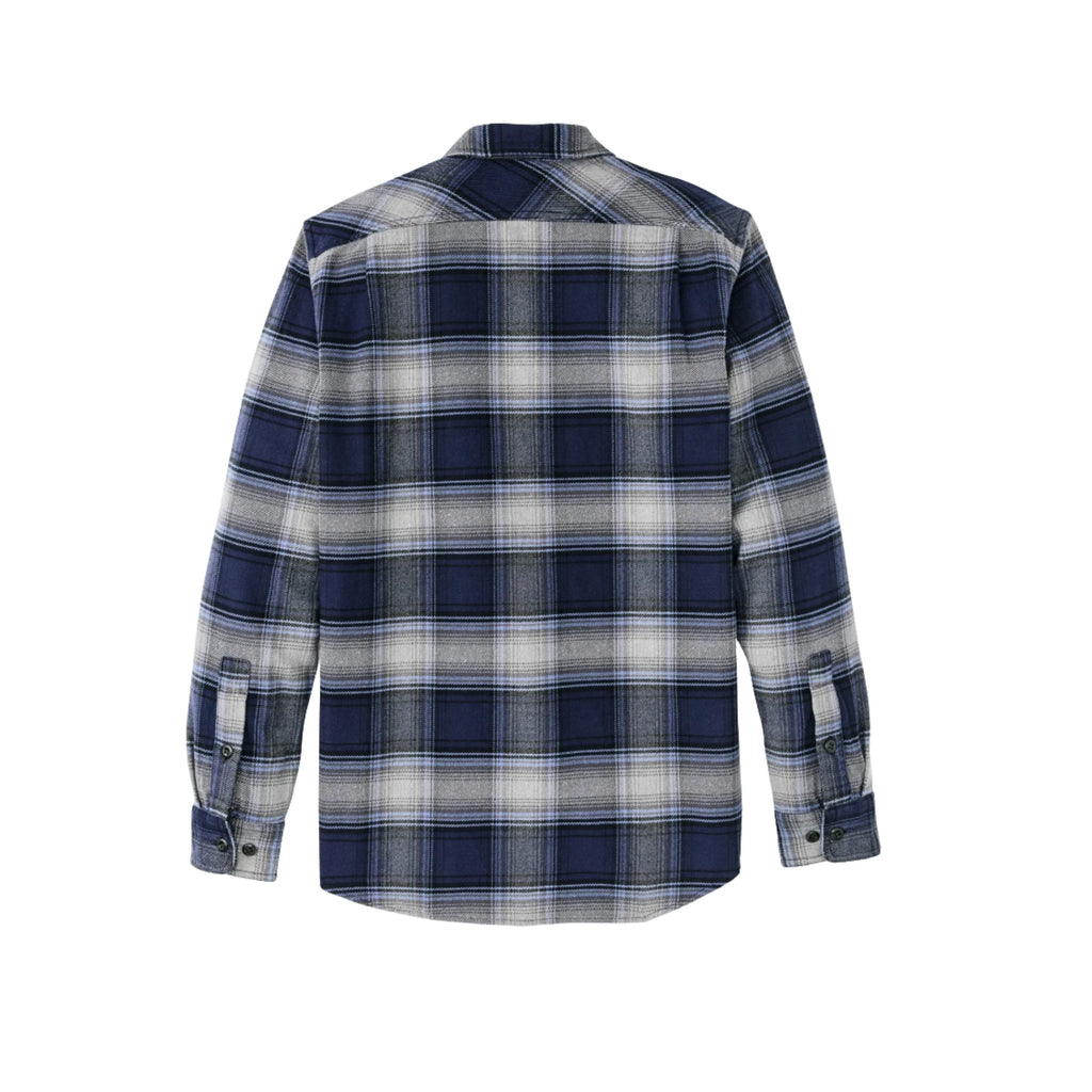 Filson Men's Vintage Flannel Work Shirt - Light Blue/ Navy Plaid - Lenny's Shoe & Apparel