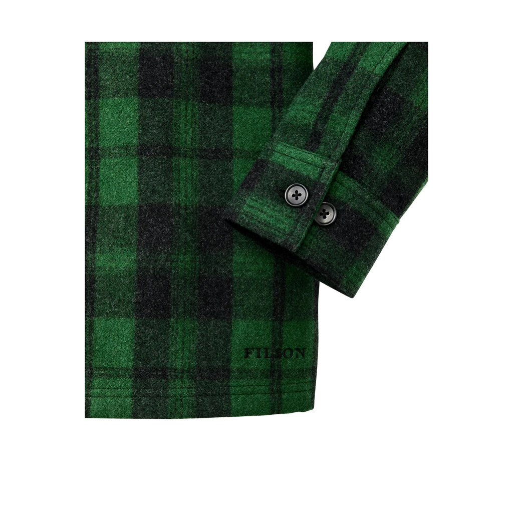 Filson Men's Wool Jac - Shirt - Green/Black Plaid - Lenny's Shoe & Apparel