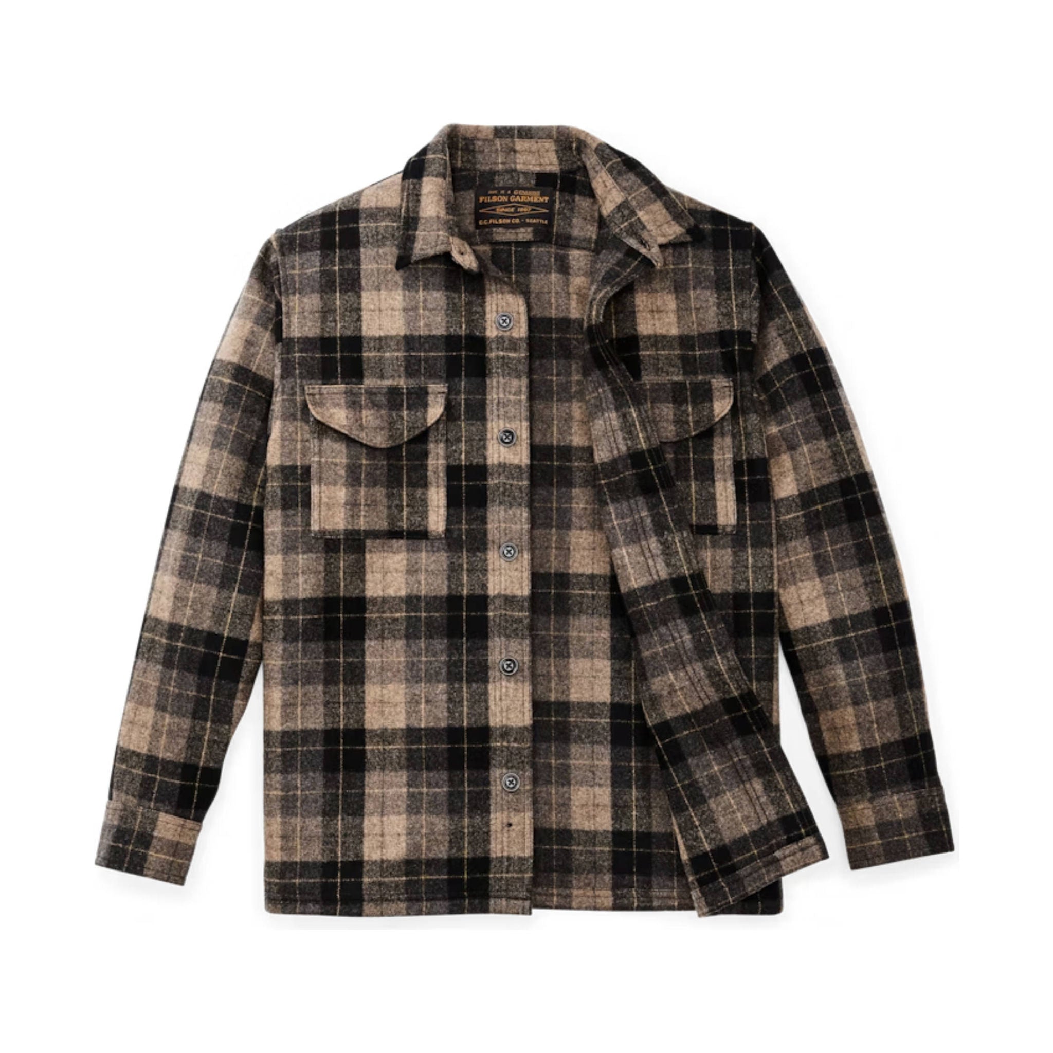 Filson Men's Wool Jac Shirt Oat Brown Heather - Main Image
