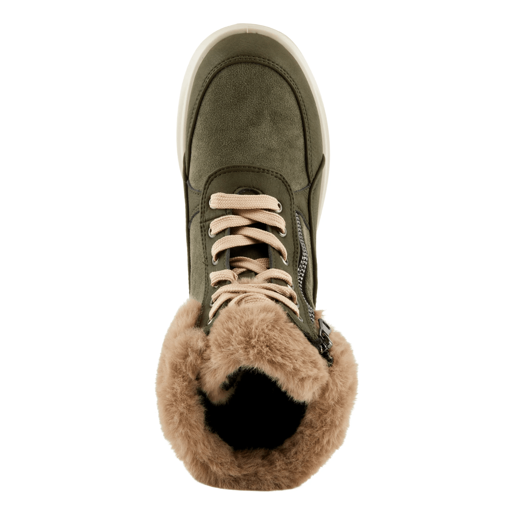 Flexus Women's Burrell Waterproof Winter Boots - Olive Green - Lenny's Shoe & Apparel