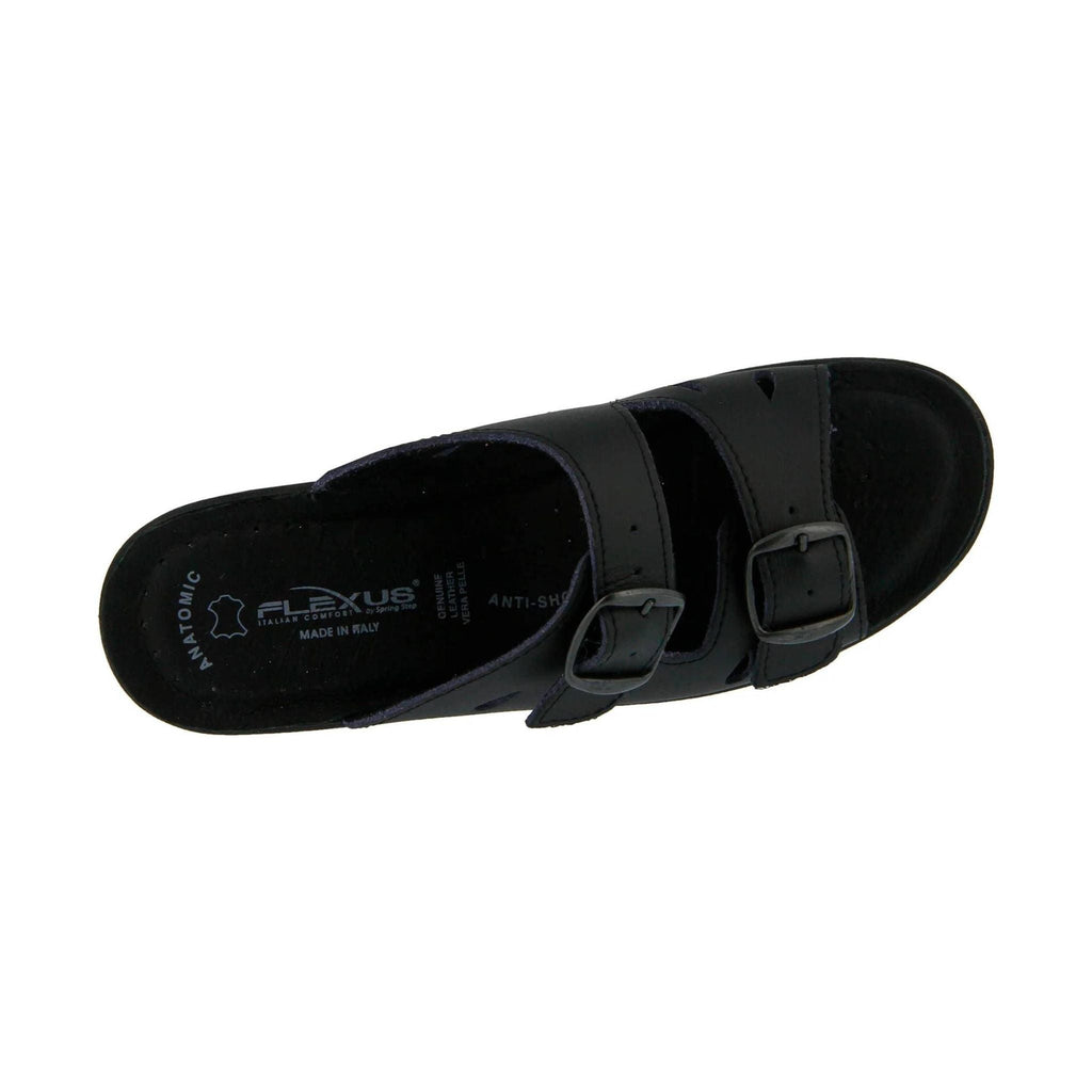 Flexus Women's Decca Slide Sandals - Black - Lenny's Shoe & Apparel