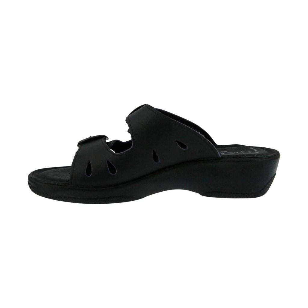 Flexus Women's Decca Slide Sandals - Black - Lenny's Shoe & Apparel