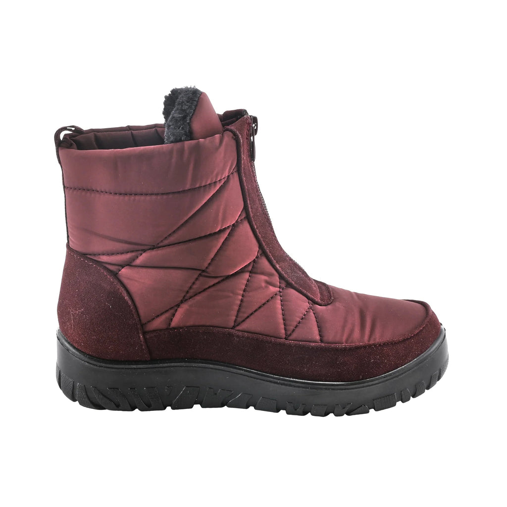 Flexus Women's Lakeeffect Mid Calf Waterproof Winter Boots - Burgundy - Lenny's Shoe & Apparel