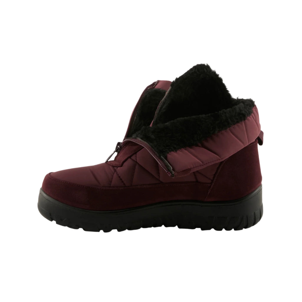 Flexus Women's Lakeeffect Mid Calf Waterproof Winter Boots - Burgundy - Lenny's Shoe & Apparel