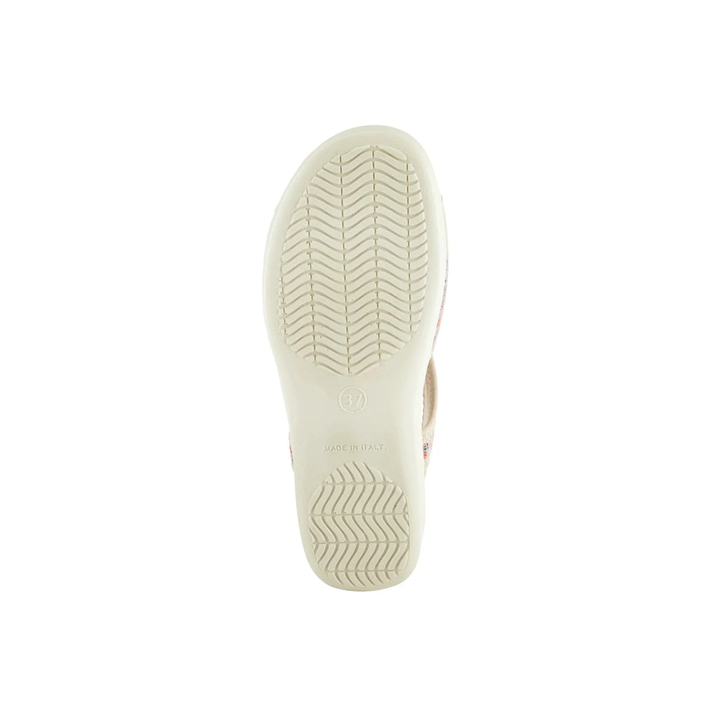 Flexus Women's Nyaman Floral Sandal - Beige Multi - Lenny's Shoe & Apparel