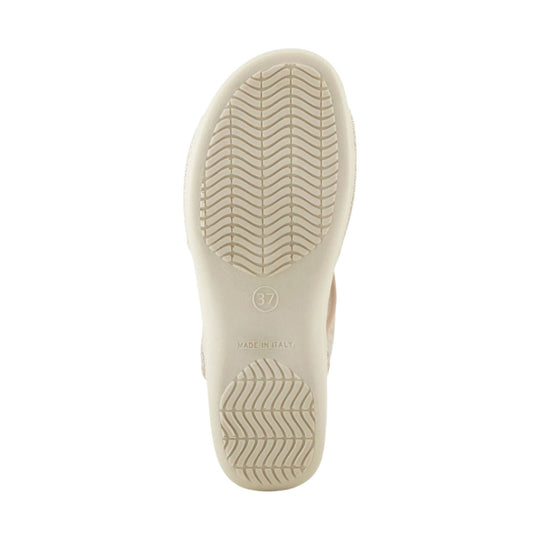 Flexus Women's Nyaman Pindott Sandal - Gold - Lenny's Shoe & Apparel