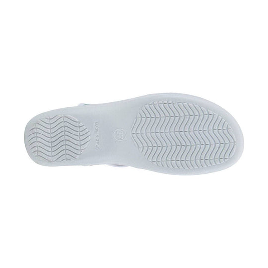 White sandal sole with wavy tread patterns and size 37 marking