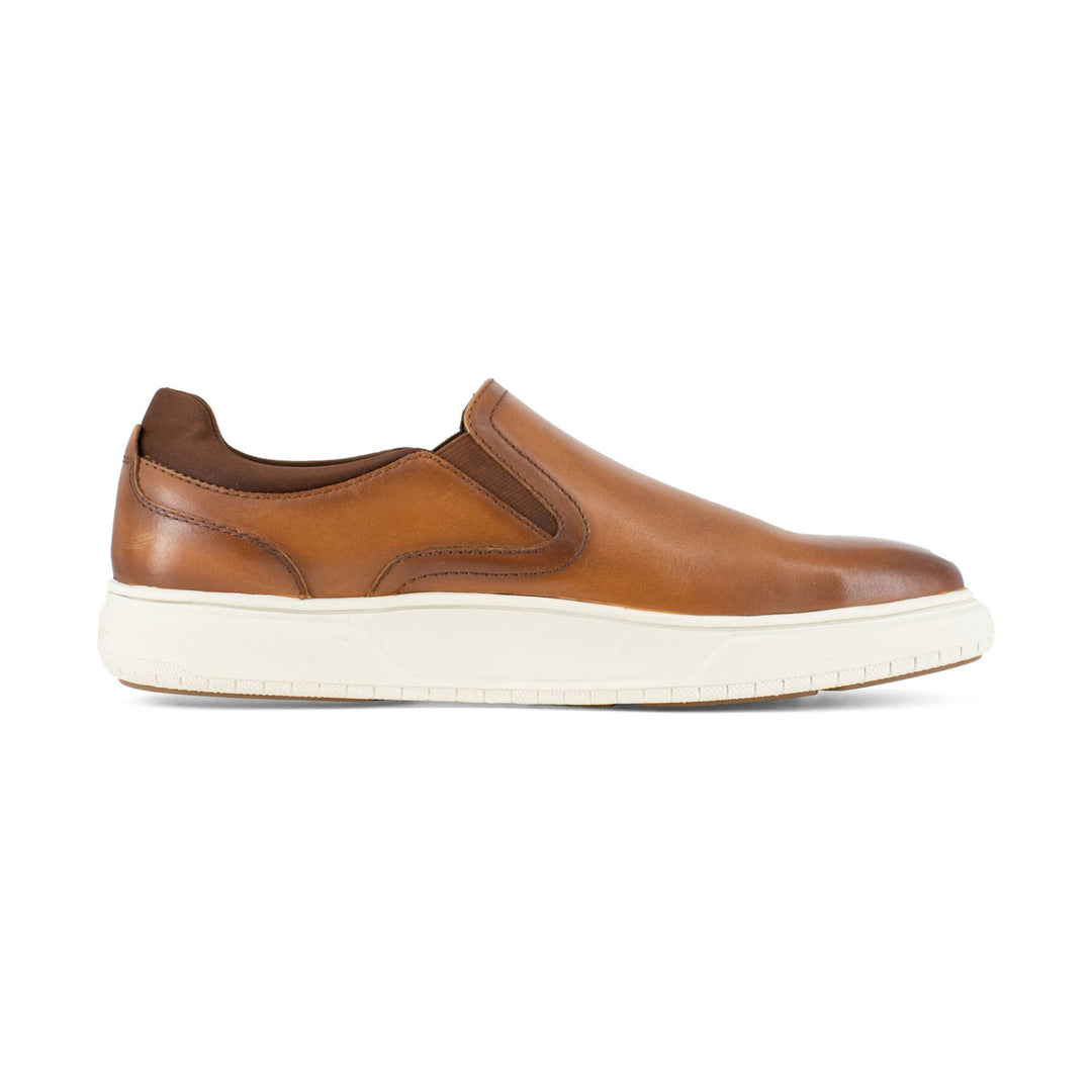 Florsheim Premier Work Cognac Men's Steel Toe Slip-On Work Shoe-FS2335