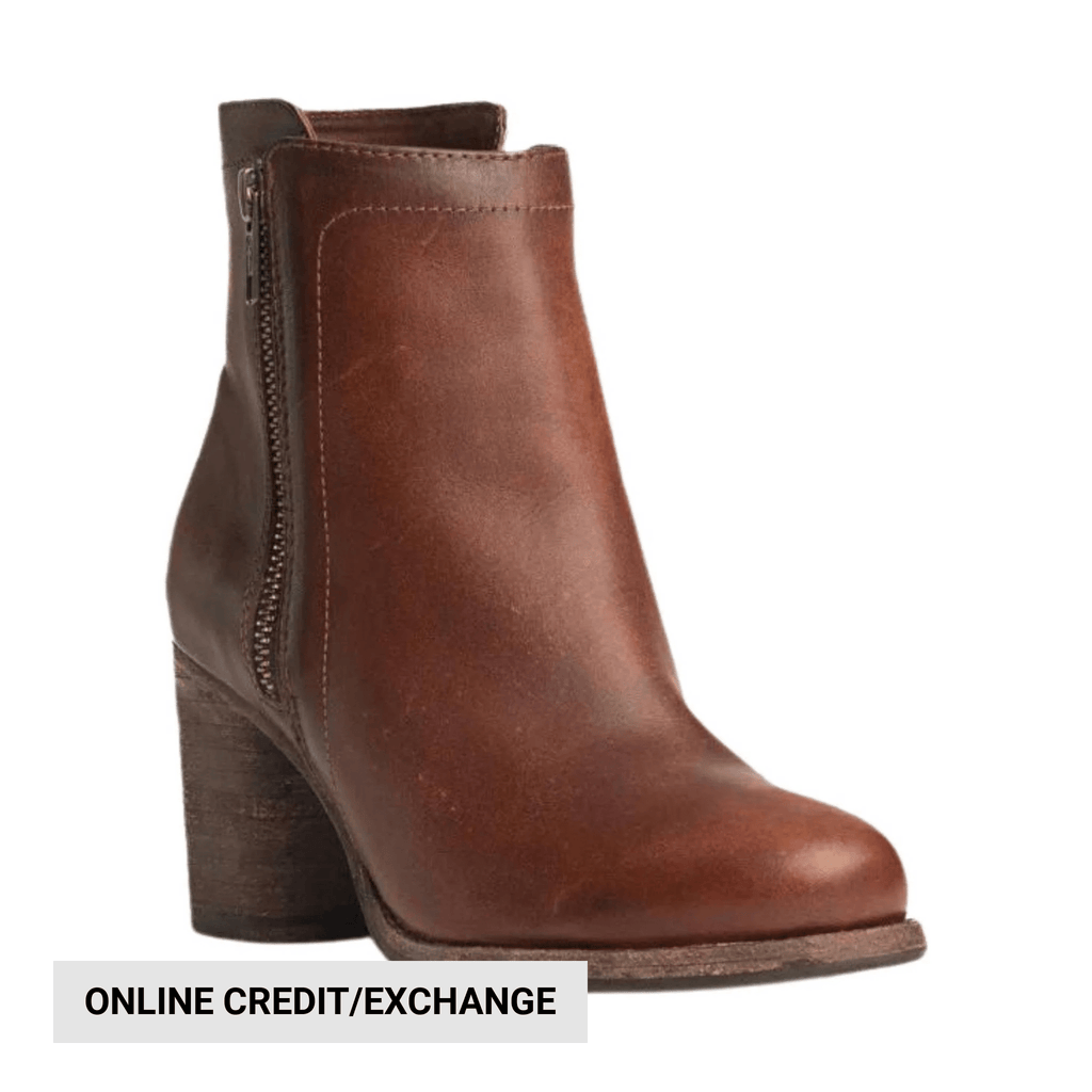 Frye Women's Addie Double Zip Bootie - Cognac - Lenny's Shoe & Apparel