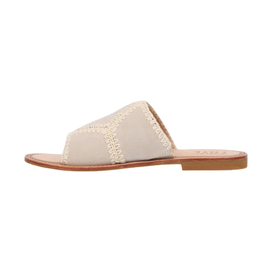 Frye Women's Ava Crochet Slide - Ivory FINAL SALE - Lenny's Shoe & Apparel