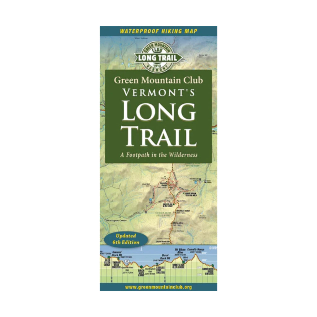 Green Mountain Long Trail 6th Edition Waterproof Hiking Map - Lenny's Shoe & Apparel