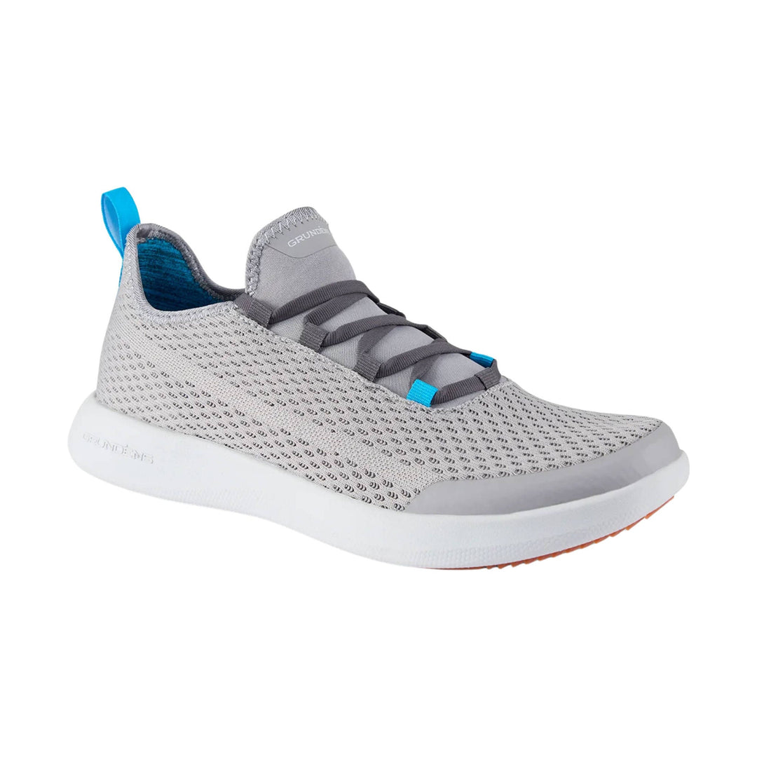 Grundens Men's CrossCurrent Boat Shoes - Steel Grey - Lenny's Shoe & Apparel