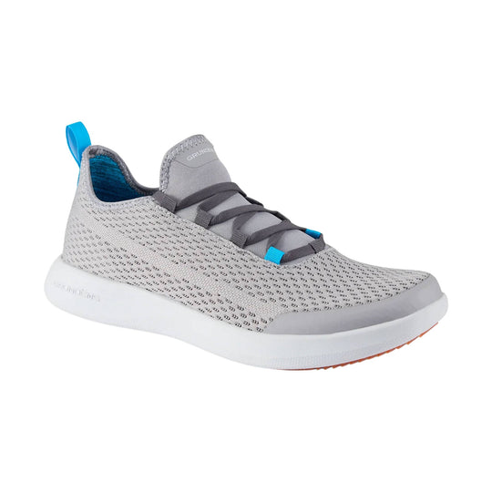 Grundens Men's CrossCurrent Boat Shoes - Steel Grey - Lenny's Shoe & Apparel