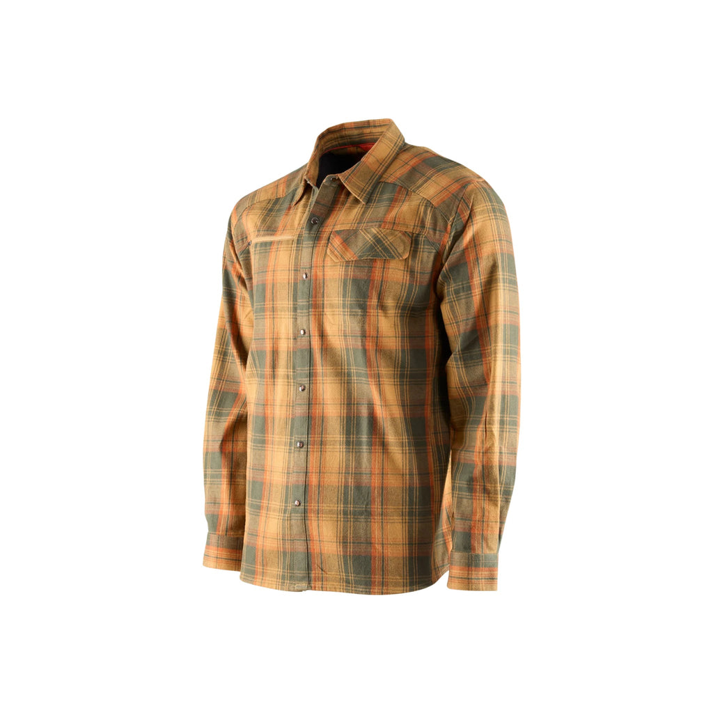 Grundens Men's Dispatch Flannel Shirt - Oak Plaid - Lenny's Shoe & Apparel