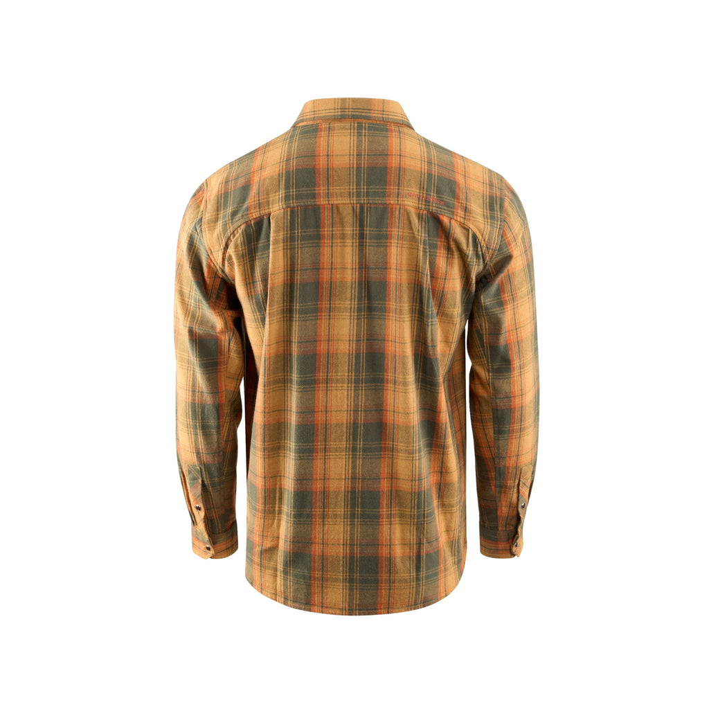 Grundens Men's Dispatch Flannel Shirt - Oak Plaid - Lenny's Shoe & Apparel