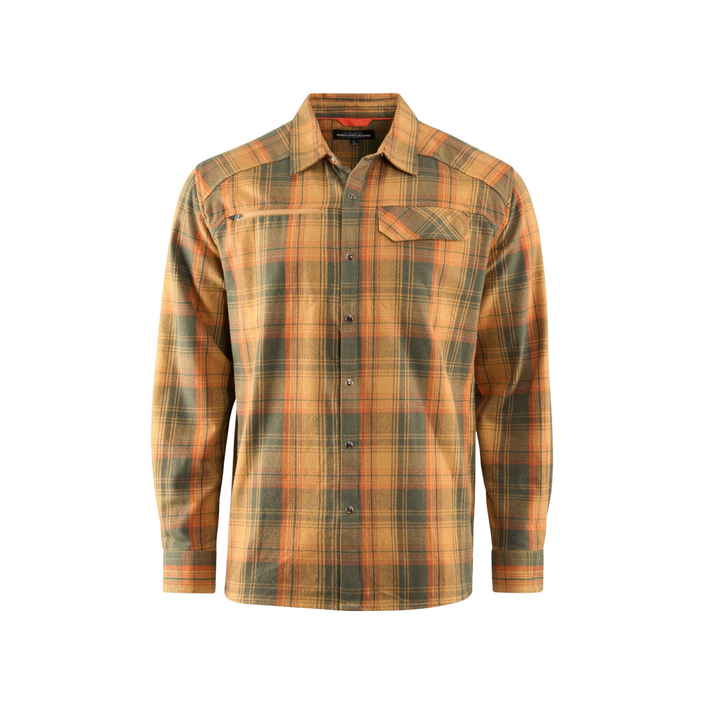 Grundens Men's Dispatch Flannel Shirt - Oak Plaid - Lenny's Shoe & Apparel