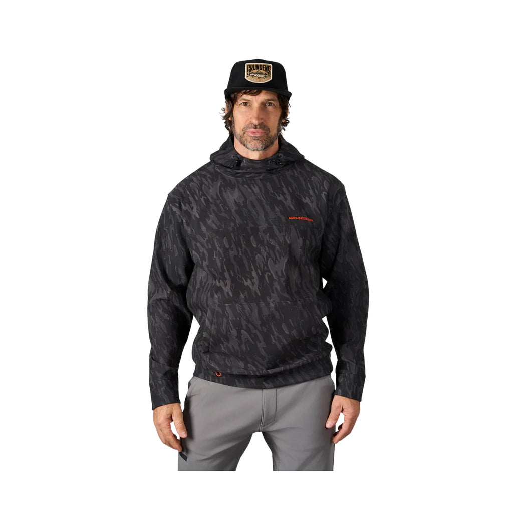 Grundens Men's Kryall Hoodie - Blackbeard Camo - Lenny's Shoe & Apparel
