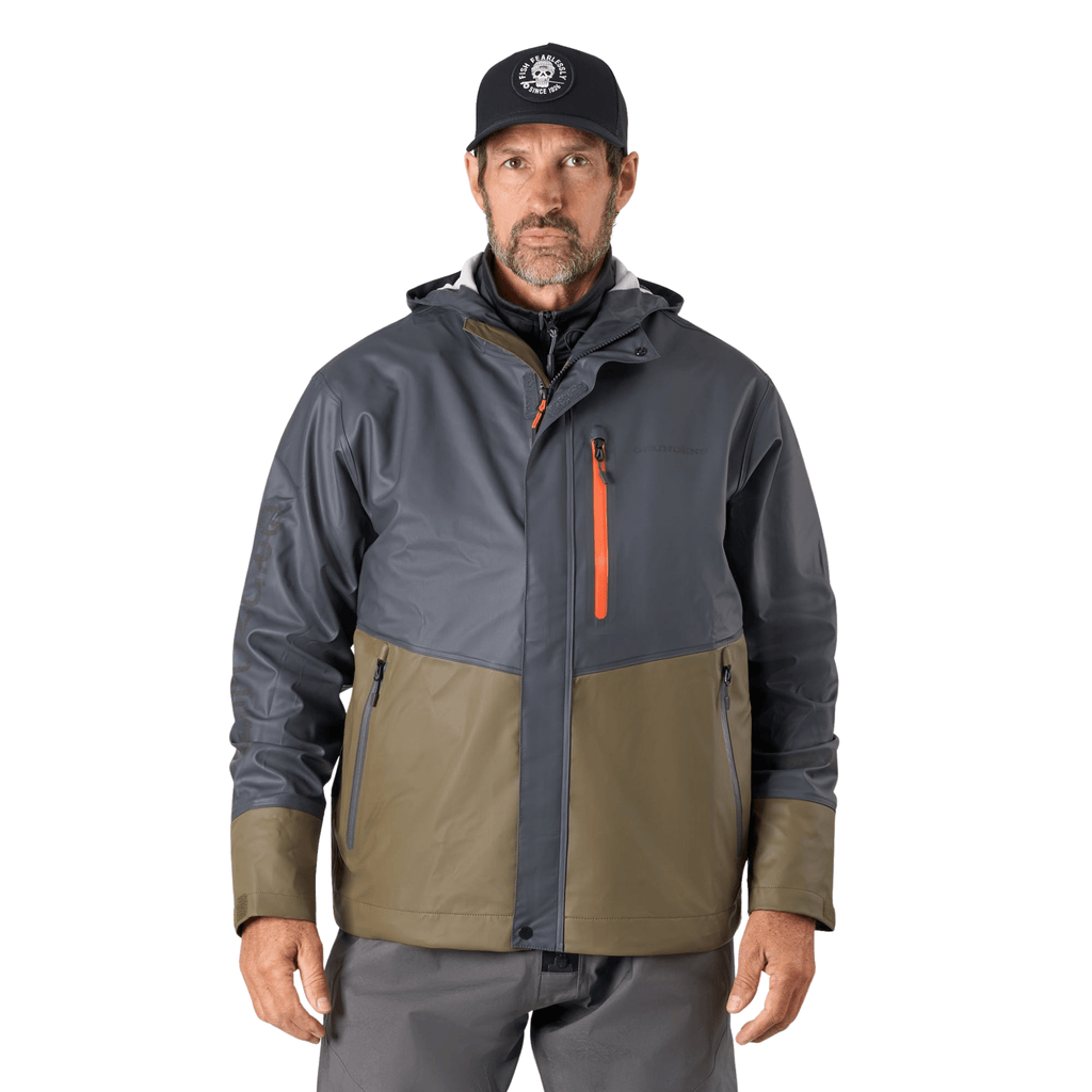 Grundens Men's Tourney Pro Jacket - Anchor/Otter - Lenny's Shoe & Apparel