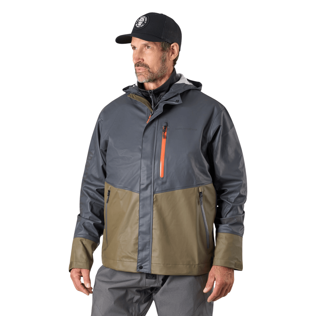 Grundens Men's Tourney Pro Jacket - Anchor/Otter - Lenny's Shoe & Apparel
