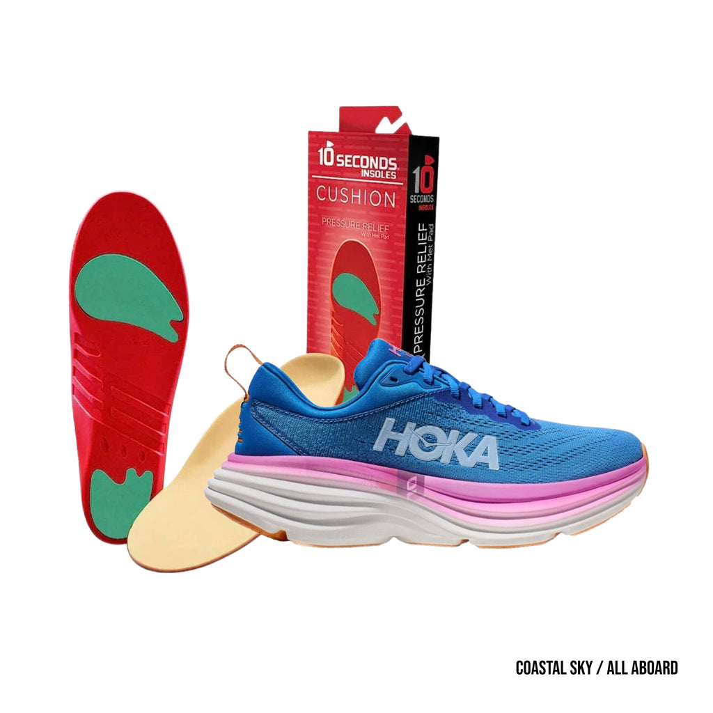 HOKA Bondi 8 with Pressure Relief Insole Duo - Lenny's Shoe & Apparel